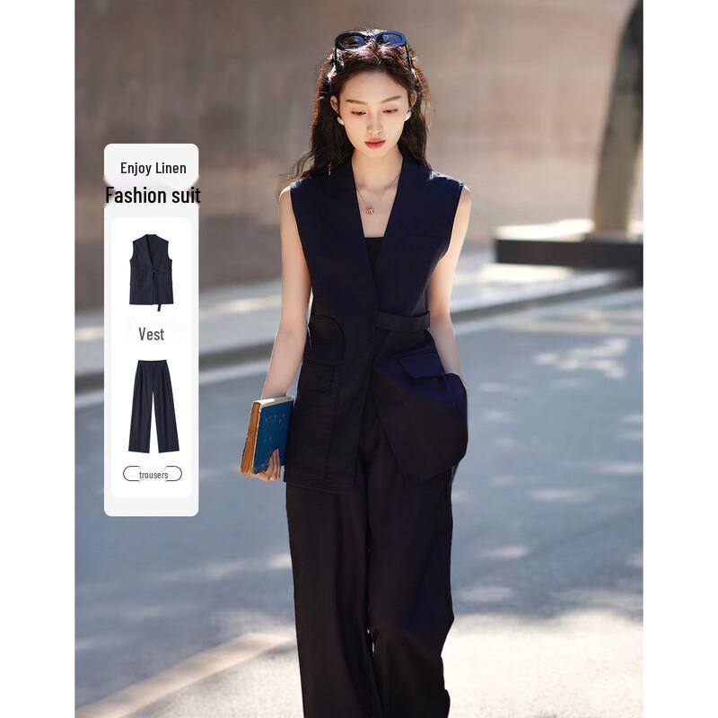 Demana Women s Elegant Linen Blend V-Neck Sleeveless Top & Long Pants Set L
Demana Women s Elegant Linen Blend V-Neck Sleeveless Top & Long Pants Set L