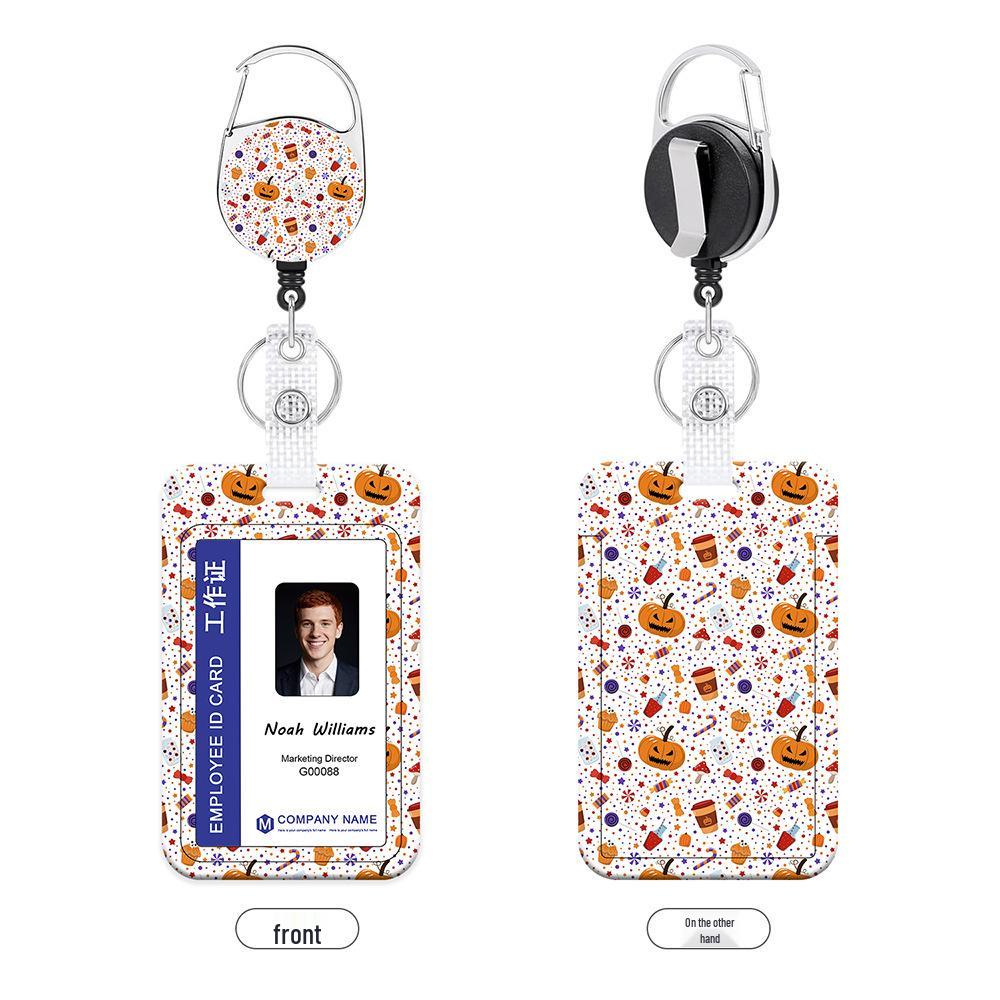 Halloween Name Tag Badge ID Holder with Retractable Lanyard
Halloween Name Tag Badge ID Holder with Retractable Lanyard