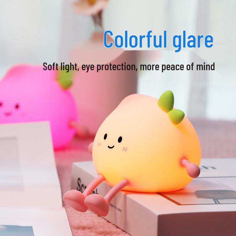 Cute Peach Rechargeable LED Night Light
Cute Peach Rechargeable LED Night Light