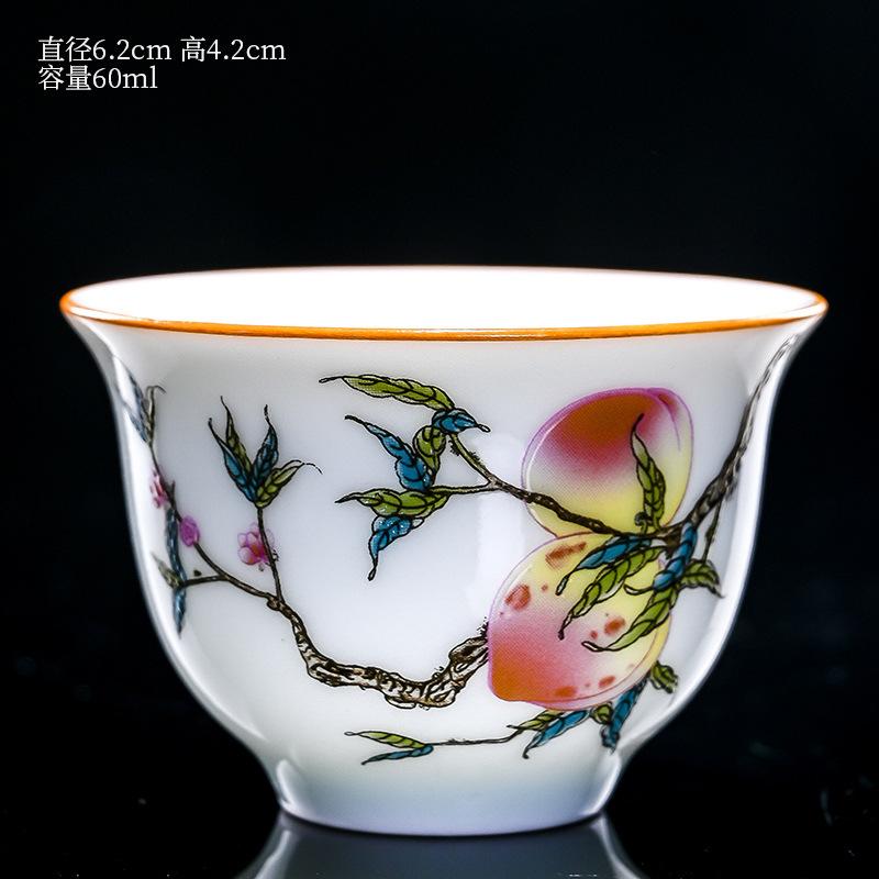 1 Pc Palace Ceramic Teacup Hand Painted Flowers Tea Bowl Handmade Tea Cup Tie Guanyin Pu er Home white Porcelain Tea Set 60ml 6.2x4.2cm 60ml
1 Pc Palace Ceramic Teacup Hand Painted Flowers Tea Bowl Handmade Tea Cup Tie Guanyin Pu er Home white Porcelain Tea Set 60ml 6.2x4.2cm 60ml