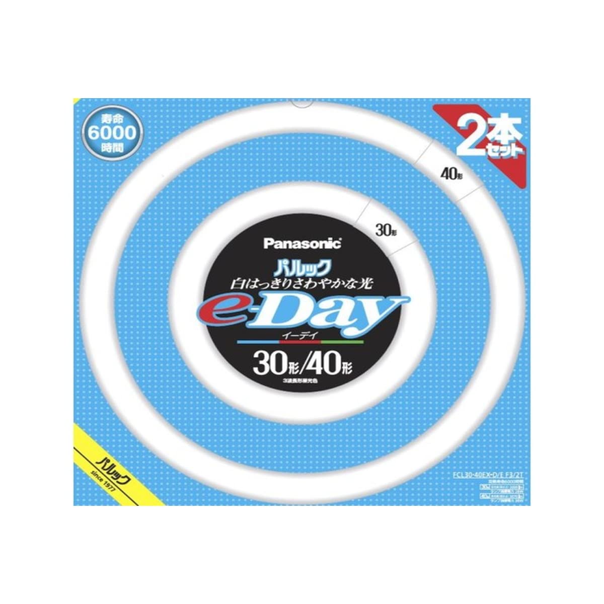 Panasonic round fluorescent lamp 30 type + 40 type 2 pieces daylight color Palook e-Day FCL3040EXDEF32T
Panasonic round fluorescent lamp 30 type + 40 type 2 pieces daylight color Palook e-Day FCL3040EXDEF32T