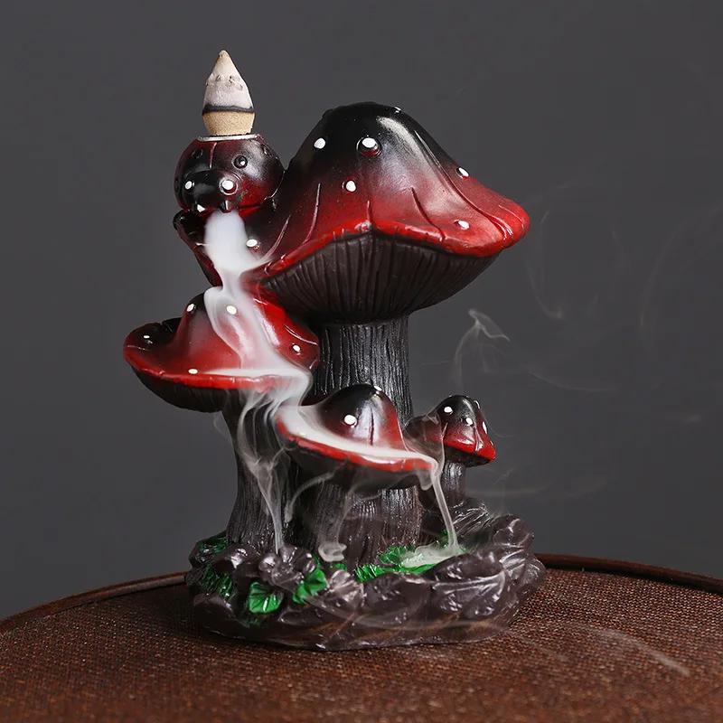 Creative Resin Mushroom Backflow Incense Burner Ornament Bedroom Home Yoga Decoration Crafts(Without Incense)
Creative Resin Mushroom Backflow Incense Burner Ornament Bedroom Home Yoga Decoration Crafts(Without Incense)