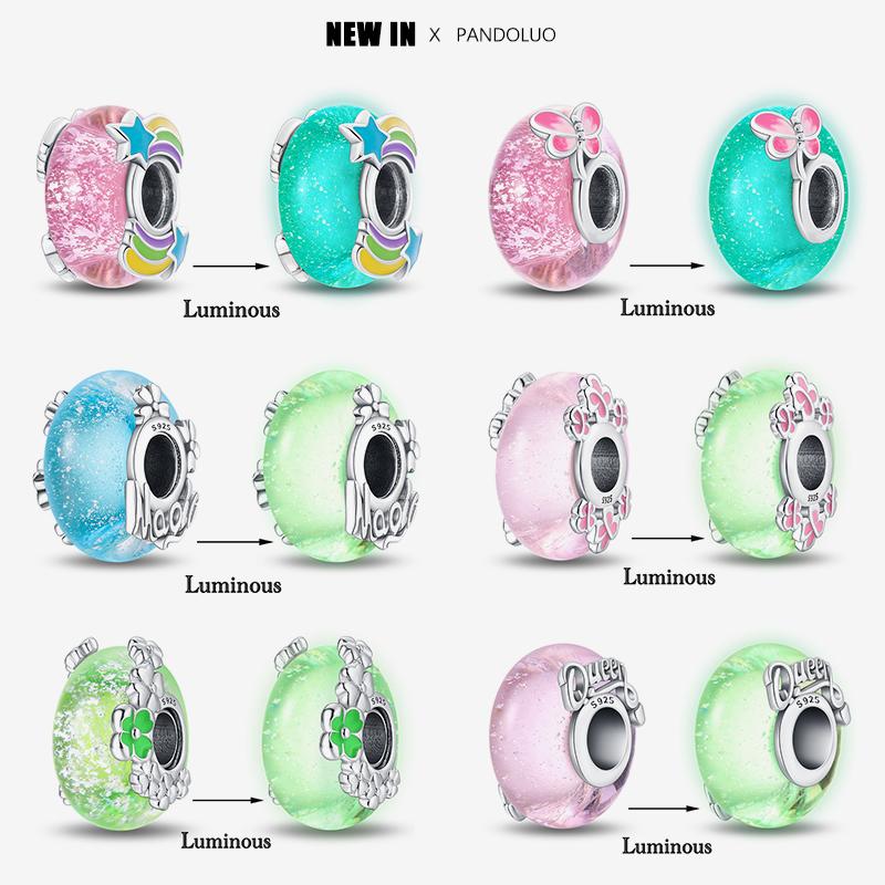 New in Glowing Color Angle Round Beads Fits 925 Original Bracelet For Women 925 Silver DIY Jewelry Luxury Gift
New in Glowing Color Angle Round Beads Fits 925 Original Bracelet For Women 925 Silver DIY Jewelry Luxury Gift