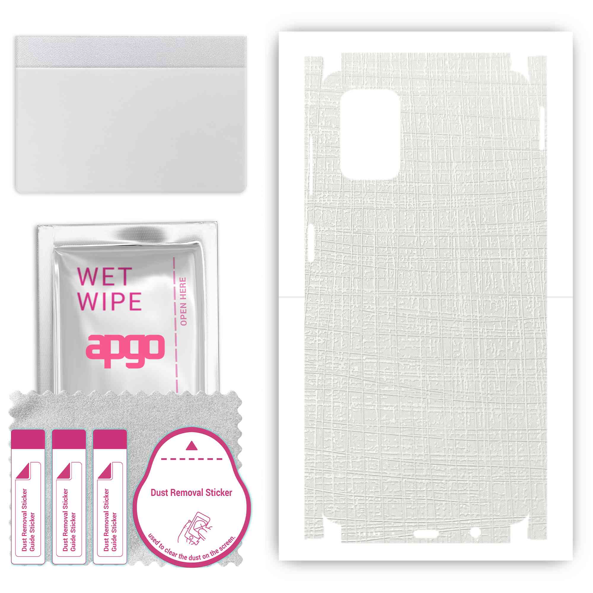 apgo Protective Skin Sticker for the back+sides compatible with Samsung Galaxy M51, Full Wrap Film, Foil, Vinyl - Pattern White Fabric
apgo Protective Skin Sticker for the back+sides compatible with Samsung Galaxy M51, Full Wrap Film, Foil, Vinyl - Pattern White Fabric