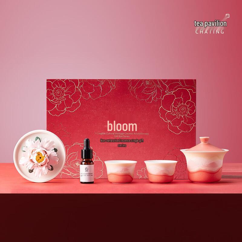 Exquisite Ceramic Flower Gaiwan Tea Set
Exquisite Ceramic Flower Gaiwan Tea Set