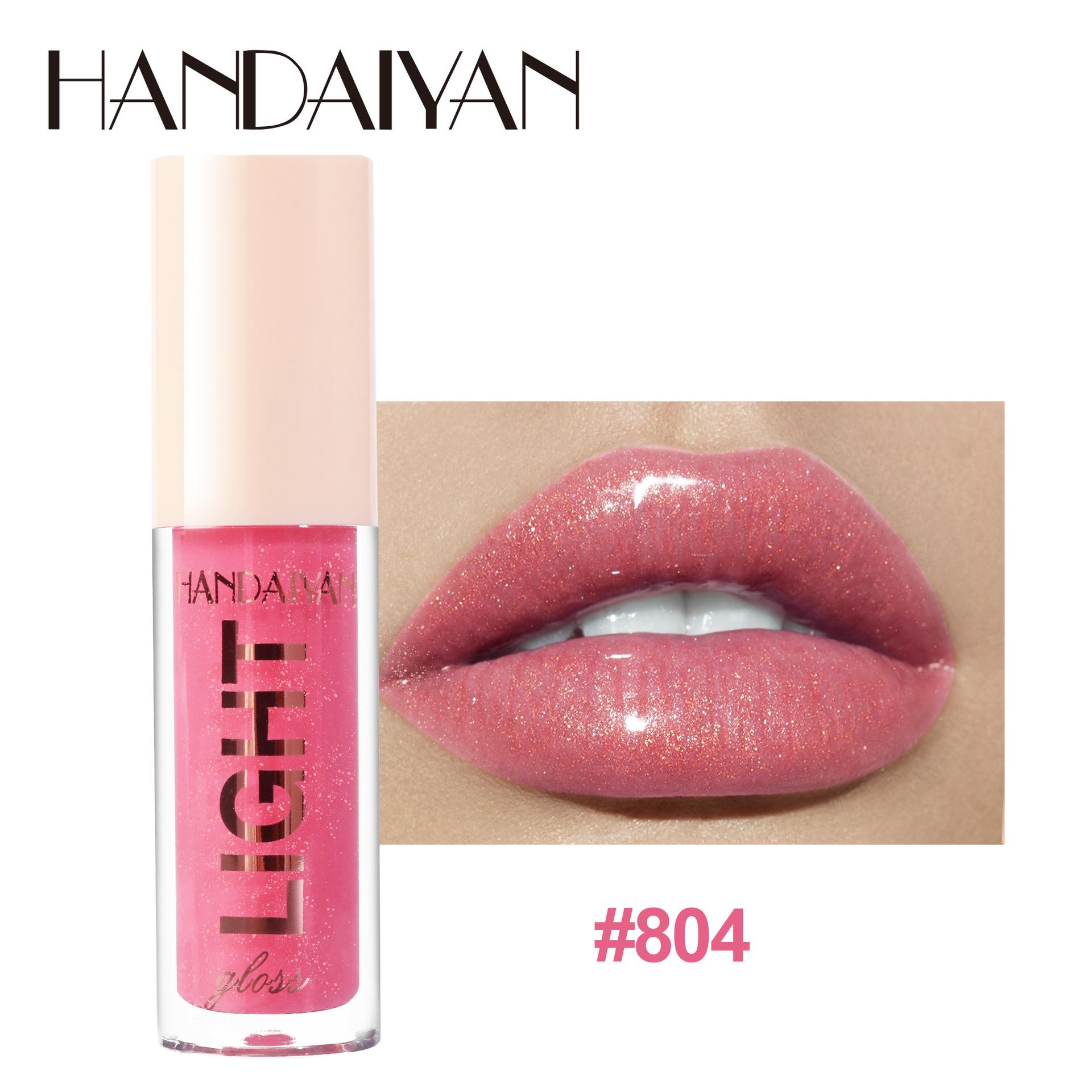 Довговічний зволожуючий блиск для губ HANDAIYAN Glass Mirror Lip Glaze Lip Gloss 804
Довговічний зволожуючий блиск для губ HANDAIYAN Glass Mirror Lip Glaze Lip Gloss 804