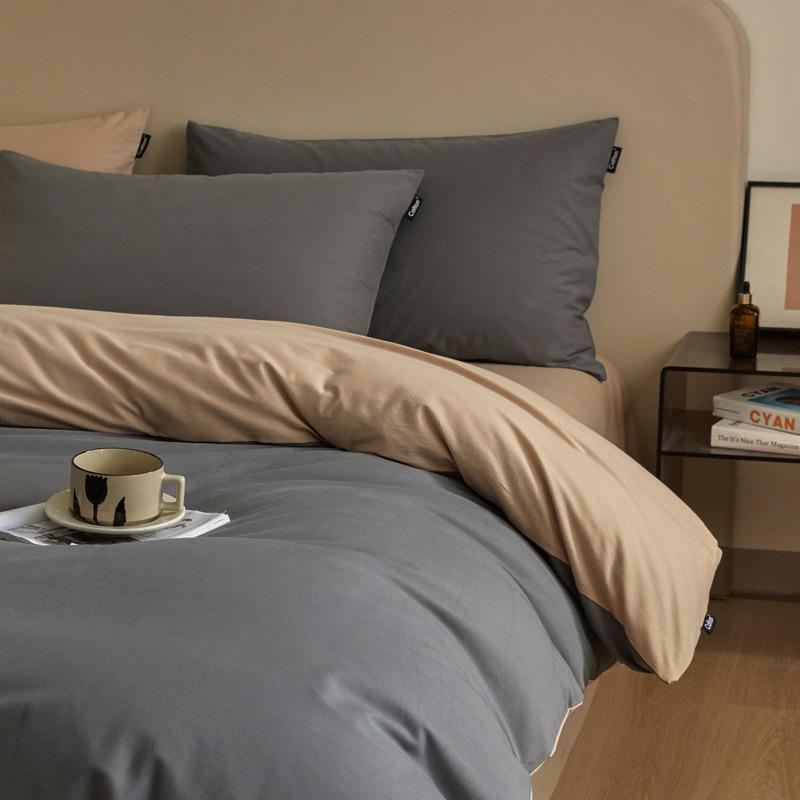 G5Z100 Luxury Cotton 4-Piece Bedding Set: Brushed Full Cotton with Bed Sheet, Duvet Cover, Fitted Sheet for Fall/Winter. 1.2m Sheet Set | Fits 150x200 Duvet
G5Z100 Luxury Cotton 4-Piece Bedding Set: Brushed Full Cotton with Bed Sheet, Duvet Cover, Fitted Sheet for Fall/Winter. 1.2m Sheet Set | Fits 150x200 Duvet