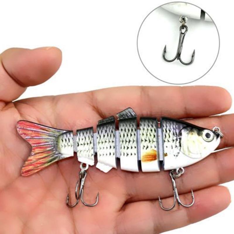 10см 3D глаза Multi Sections 6 сегментов рыболовная приманка Treble Hook Isca Искусственная твердая приманка Воблеры
10см 3D глаза Multi Sections 6 сегментов рыболовная приманка Treble Hook Isca Искусственная твердая приманка Воблеры