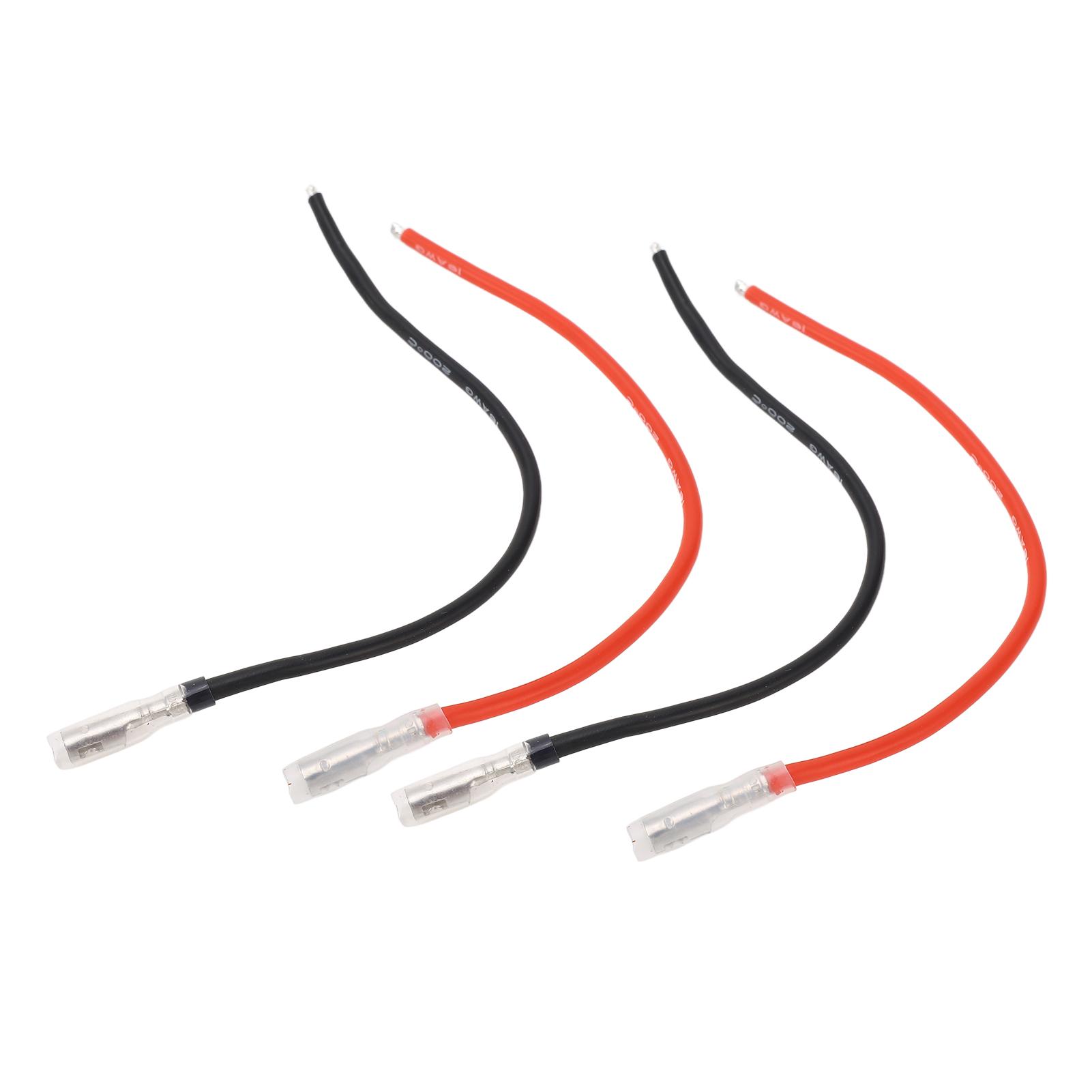 10PCS RC Brushed Motor Cable Black Red 4mm Banana Connector 16AWG Silicon Wire for Axial Scx10
10PCS RC Brushed Motor Cable Black Red 4mm Banana Connector 16AWG Silicon Wire for Axial Scx10