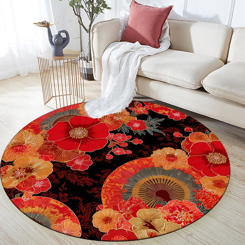 Japanese Floral Umbrella Round Area Rug,Carpet Rug for Living Room Bedroom Sofa Playroom Decor,Non-slip Floor Mat 80cmx80cm
Japanese Floral Umbrella Round Area Rug,Carpet Rug for Living Room Bedroom Sofa Playroom Decor,Non-slip Floor Mat 80cmx80cm