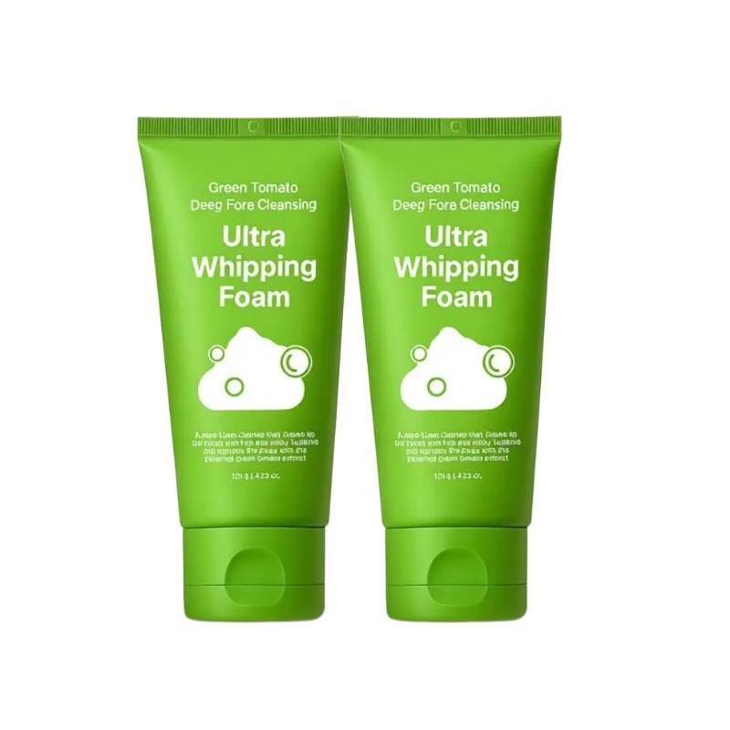 Sungboon Editor Green Tomato Deep Pore Cleansing Ultra Whipping Foam Sebum & Blackhead Care 120g 1+1 Set
Sungboon Editor Green Tomato Deep Pore Cleansing Ultra Whipping Foam Sebum & Blackhead Care 120g 1+1 Set