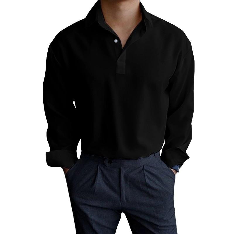 2026 Autumn and Winter New Style Solid Color Shirt with Lapel XXXL чорний
2026 Autumn and Winter New Style Solid Color Shirt with Lapel XXXL чорний
