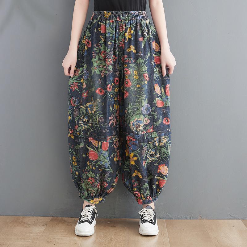 Винтажные джинсовые брюки с цветочным принтом, женские свободные, с высокой посадкой, повседневные брюки-галифе, женская уличная одежда 2XL
Винтажные джинсовые брюки с цветочным принтом, женские свободные, с высокой посадкой, повседневные брюки-галифе, женская уличная одежда 2XL