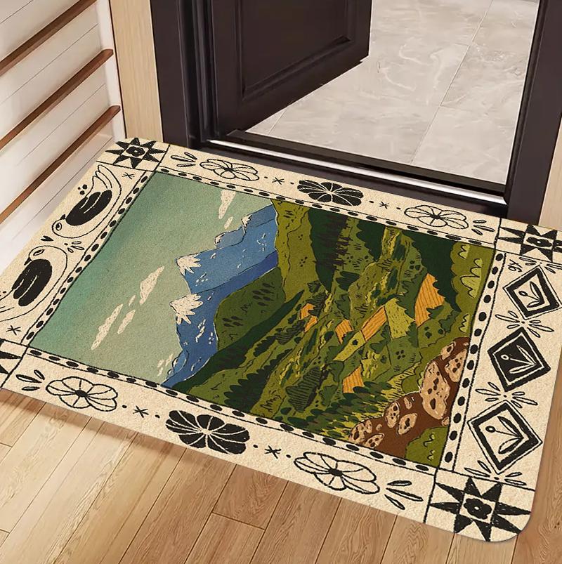 Rustic Farmhouse Landscape Doormat Carpet Rug Cow Lake Cabin Pattern Non Slip Washable Decorative Floor Mat for Home Entryway 40x60cm
Rustic Farmhouse Landscape Doormat Carpet Rug Cow Lake Cabin Pattern Non Slip Washable Decorative Floor Mat for Home Entryway 40x60cm