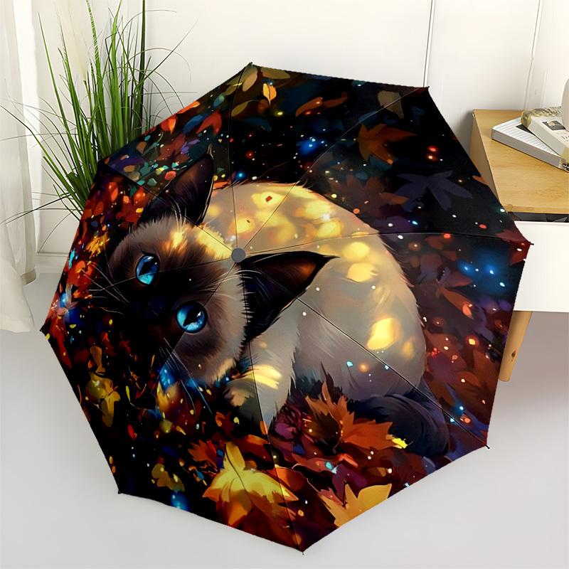 1pc Autumn Leaves Cat Umbrella Portable Folding Umbrella Durable Iron Frame, Suitable for All Seasons Home Travel Outdoor yy260319089
1pc Autumn Leaves Cat Umbrella Portable Folding Umbrella Durable Iron Frame, Suitable for All Seasons Home Travel Outdoor yy260319089