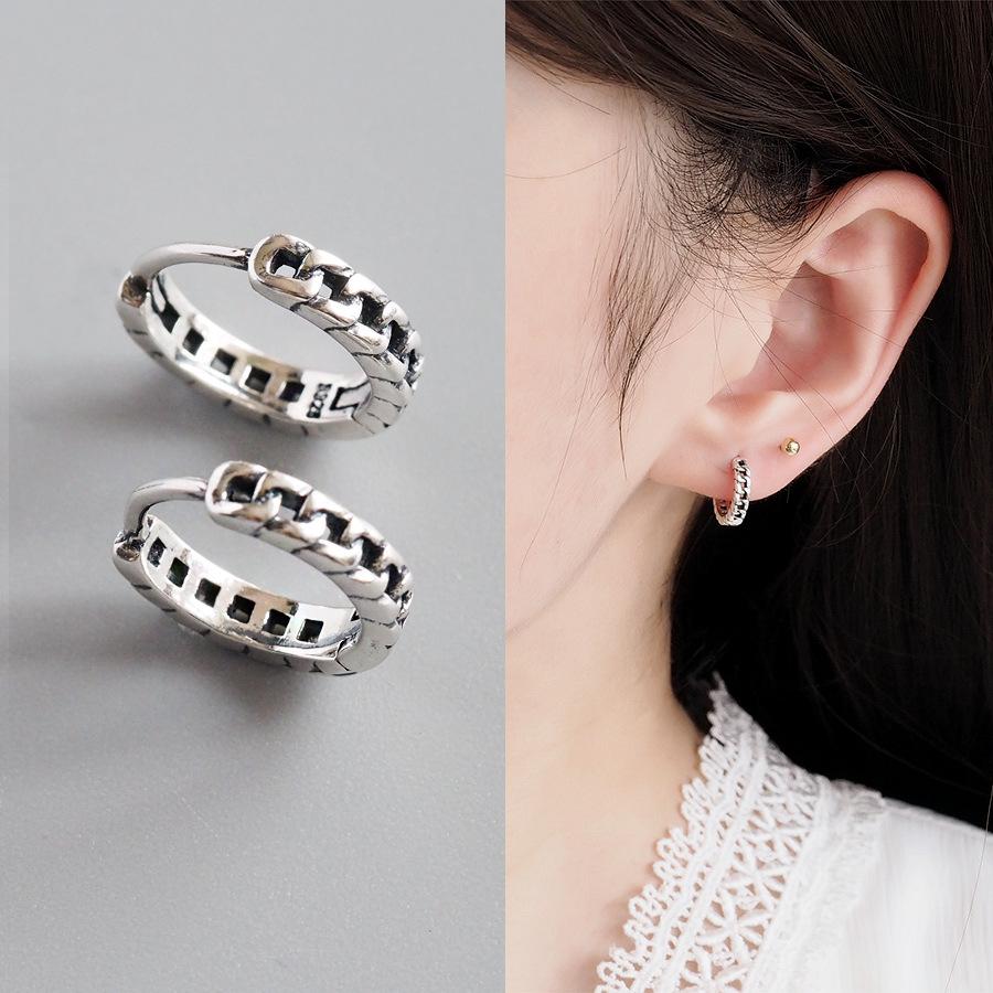 S925 Sterling Silver Vintage Earrings: Trendy Ear Cuffs & Studs with Unique, Elegant Design 925 Silver
S925 Sterling Silver Vintage Earrings: Trendy Ear Cuffs & Studs with Unique, Elegant Design 925 Silver