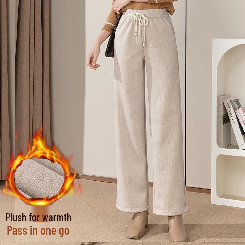 High-Waist Wool Blend Wide-Leg Maternity Pants with Velvet, Winter-Ready, Loose and Stylish, Large Size 4XL вершковий
High-Waist Wool Blend Wide-Leg Maternity Pants with Velvet, Winter-Ready, Loose and Stylish, Large Size 4XL вершковий