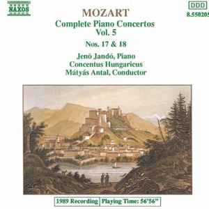 CD WOLFGANG AMADEUS MOZART JEN JAND Complete Piano Concertos Vol. 5 N 8550205 Naxos 1990 Germany Classical Used
CD WOLFGANG AMADEUS MOZART JEN JAND Complete Piano Concertos Vol. 5 N 8550205 Naxos 1990 Germany Classical Used