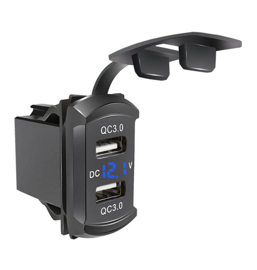 Двойной автомобильный адаптер питания QC3.0 USB C для зарядки телефона, водонепроницаемый, пылезащитный, 12/24 В для Toyota, мотоцикла, лодки, морского квадроцикла
Двойной автомобильный адаптер питания QC3.0 USB C для зарядки телефона, водонепроницаемый, пылезащитный, 12/24 В для Toyota, мотоцикла, лодки, морского квадроцикла