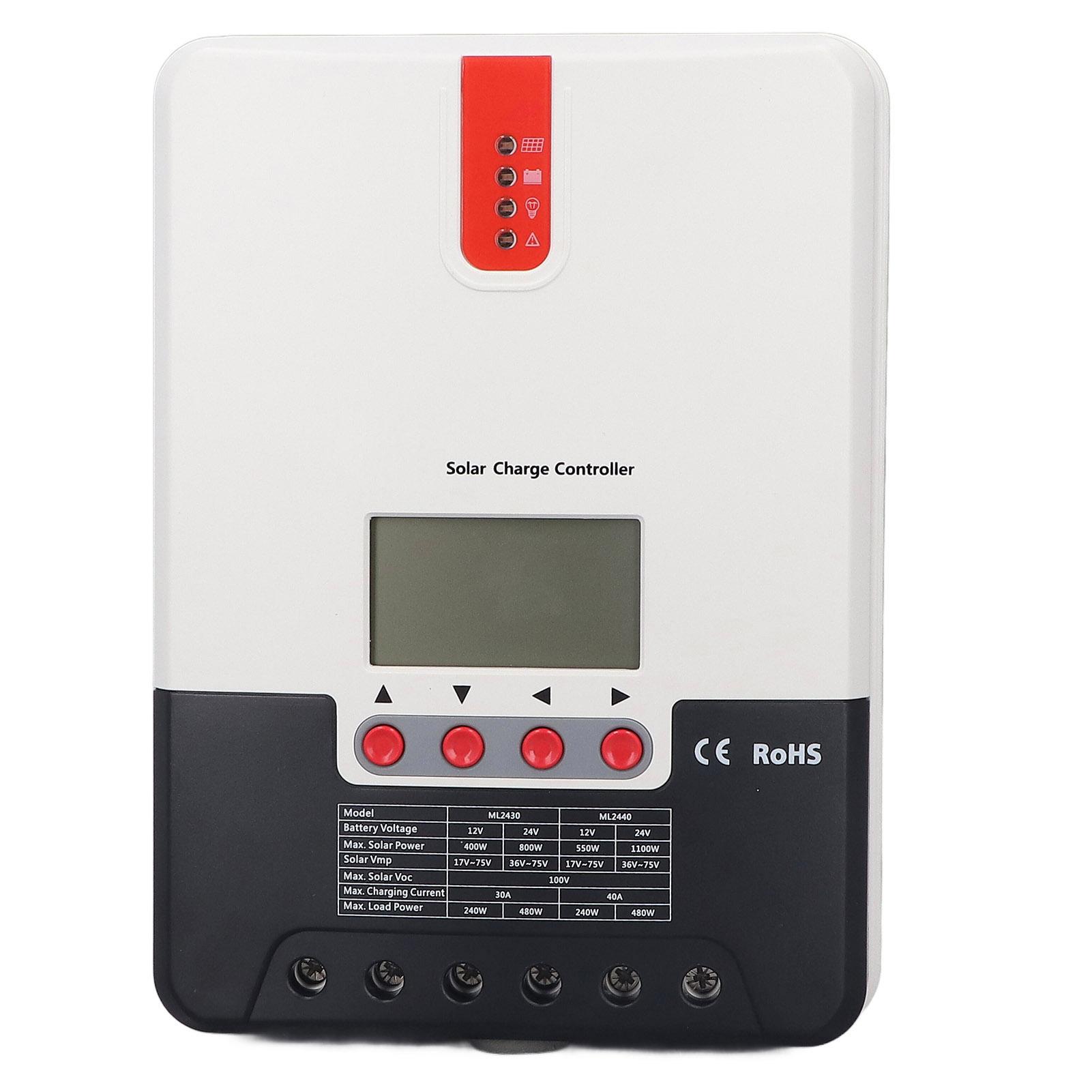 MPPT Контроллер заряда солнечной батареи Высокая эффективность отслеживания Множественная защита Регулятор заряда и разряда солнечной батареи 30A 12V 24V
MPPT Контроллер заряда солнечной батареи Высокая эффективность отслеживания Множественная защита Регулятор заряда и разряда солнечной батареи 30A 12V 24V