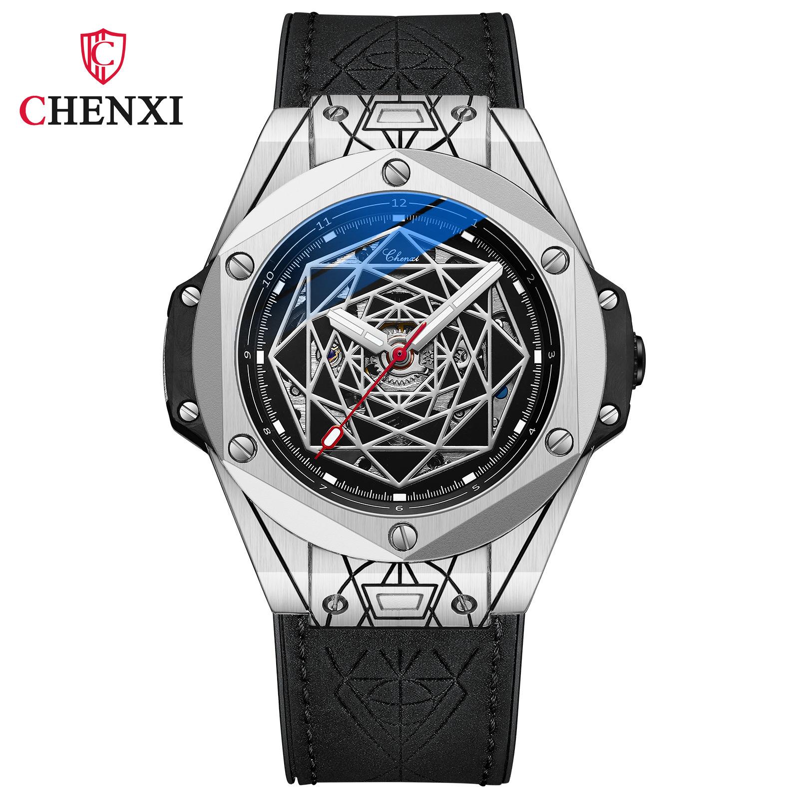 Новые роскошные мужские часы высшего бренда с коробкой, модные водонепроницаемые автоматические часы, мужские механические часы