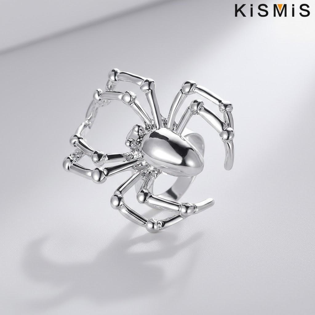 Gothic Spider Ring Adjustable Finger Ring Halloween Jewelry Animal Arachnid Accessories for Women Fashion Statement Ring срібний
Gothic Spider Ring Adjustable Finger Ring Halloween Jewelry Animal Arachnid Accessories for Women Fashion Statement Ring срібний