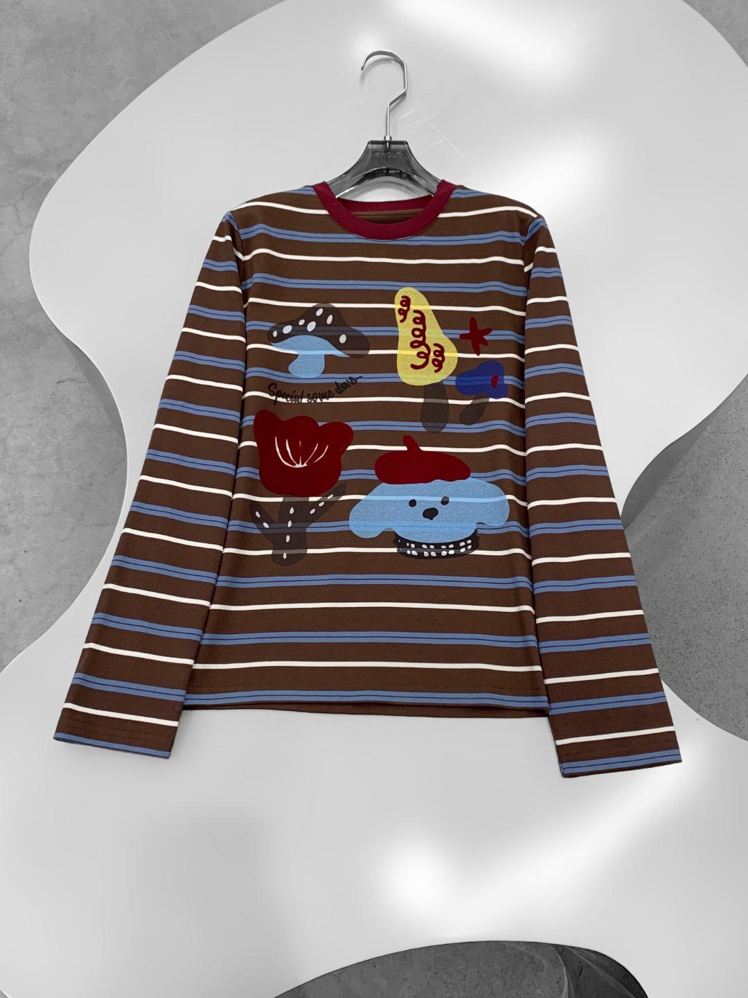 Maillard Retro Striped Cartoon Print Long-Sleeve T-Shirt - Stylish Color-Block Base Layer Large коричневый
Maillard Retro Striped Cartoon Print Long-Sleeve T-Shirt - Stylish Color-Block Base Layer Large коричневый