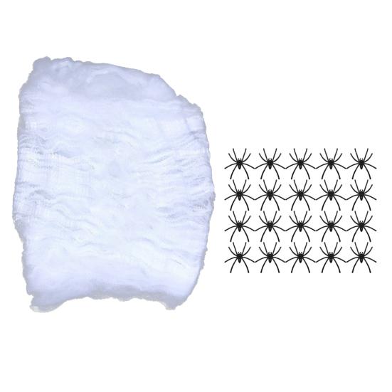 1 комплект паутины на Хэллоуин с поддельными пауками, очень большие реалистичные суперэластичные паутины, украшения для Хэллоуина, товары для вечеринок 100g
1 комплект паутины на Хэллоуин с поддельными пауками, очень большие реалистичные суперэластичные паутины, украшения для Хэллоуина, товары для вечеринок 100g