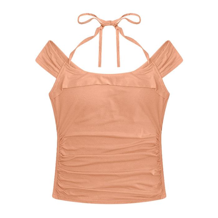 (Modal cotton) Sexy Spice Girl Short Sleeve T-Shirt Cross Neck Tights Pleated Chic Top one size fits all (recommended 40-60kg )
(Modal cotton) Sexy Spice Girl Short Sleeve T-Shirt Cross Neck Tights Pleated Chic Top one size fits all (recommended 40-60kg )