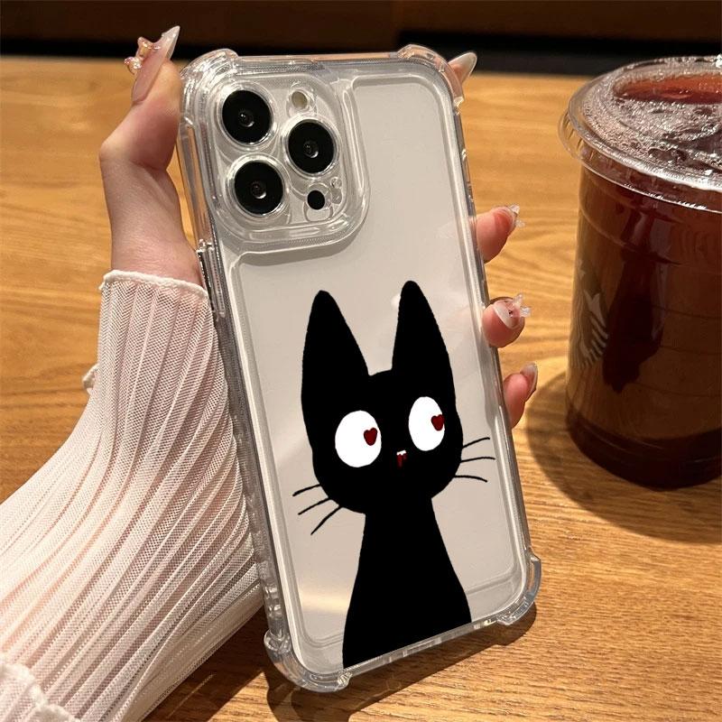 Lustful Black Cat Love Phone Case Clear For iPhone 17 16 14 15 11 12 13 Pro Max 16E 15 16 Plus 17 Air 17PM Soft Shockproof Cover iPhone 11 Pro
Lustful Black Cat Love Phone Case Clear For iPhone 17 16 14 15 11 12 13 Pro Max 16E 15 16 Plus 17 Air 17PM Soft Shockproof Cover iPhone 11 Pro