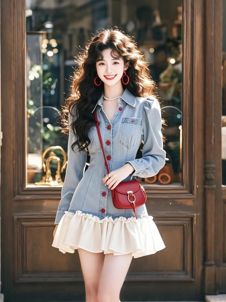 Spring 2026 Dopamine Dress: Stylish Patchwork Denim Mini Skirt for a Flattering Lady-like Look Small синий
Spring 2026 Dopamine Dress: Stylish Patchwork Denim Mini Skirt for a Flattering Lady-like Look Small синий