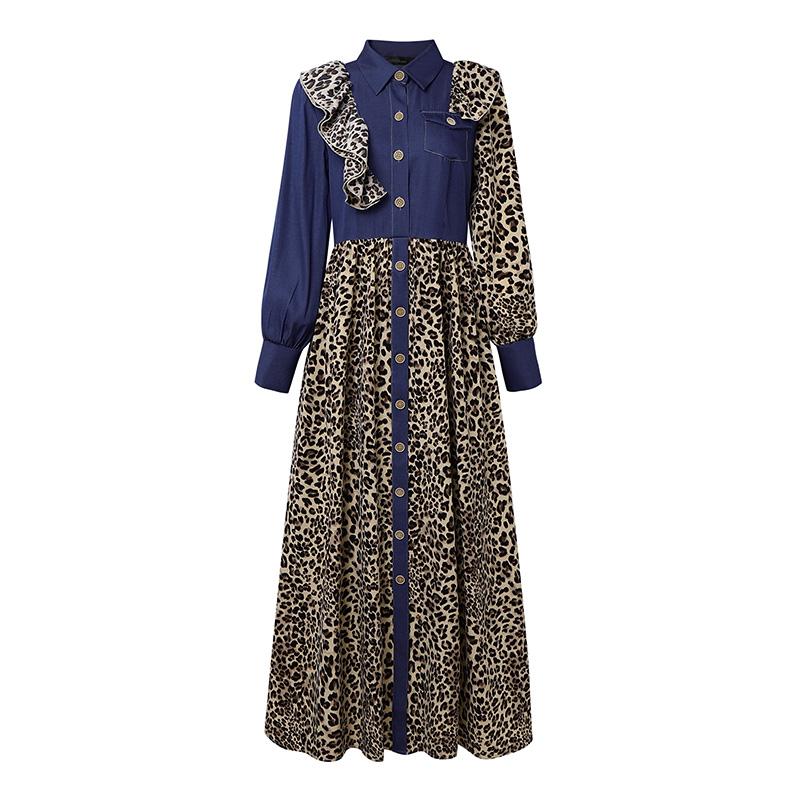ZANZEA Осеннее женское повседневное платье макси с отложным воротником и длинными рукавами, с леопардовым принтом 5XL темно-синий
ZANZEA Осеннее женское повседневное платье макси с отложным воротником и длинными рукавами, с леопардовым принтом 5XL темно-синий
