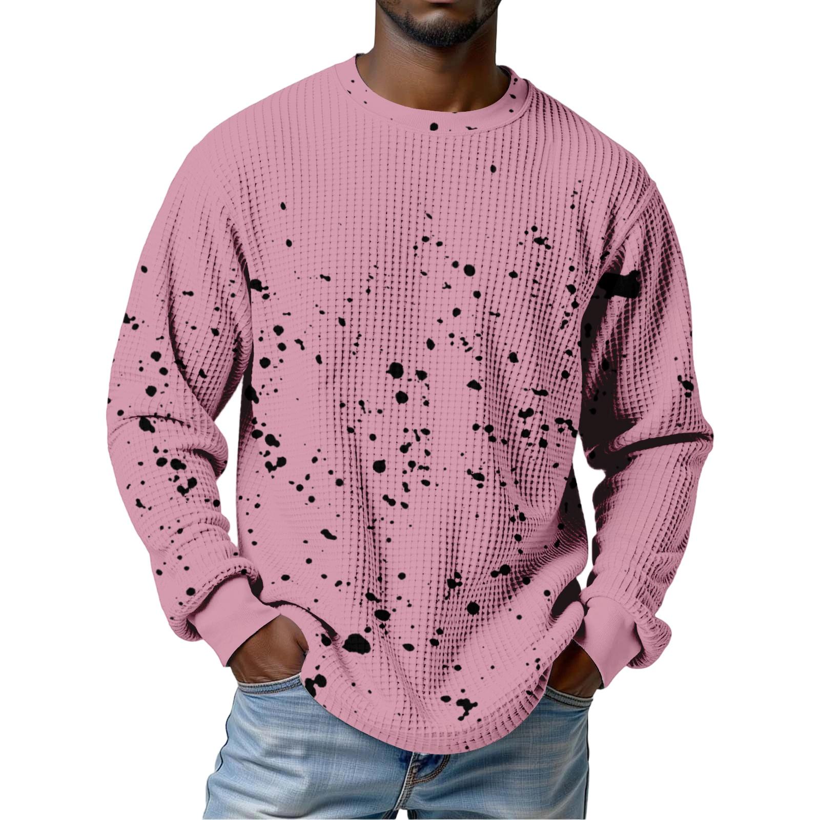 Men s casual and fashionable ink-blurry texture printed shirt - Men s round-neck long-sleeve shirt M рожевий
Men s casual and fashionable ink-blurry texture printed shirt - Men s round-neck long-sleeve shirt M рожевий