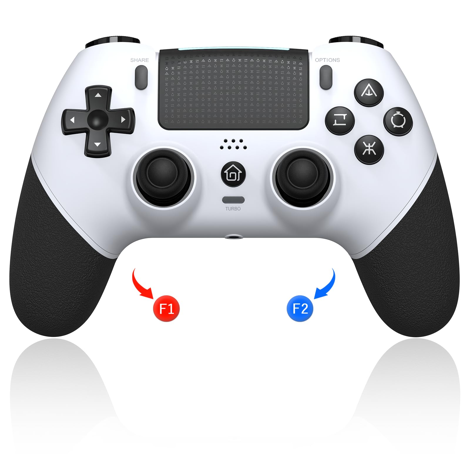 Sungale PS4 Controller 2025 Upgraded with Back Bluetooth Macro 1000mAh Compatible with Headphone Hole PC 16 Hours of Continuous Japanese Instruction
Sungale PS4 Controller 2025 Upgraded with Back Bluetooth Macro 1000mAh Compatible with Headphone Hole PC 16 Hours of Continuous Japanese Instruction
