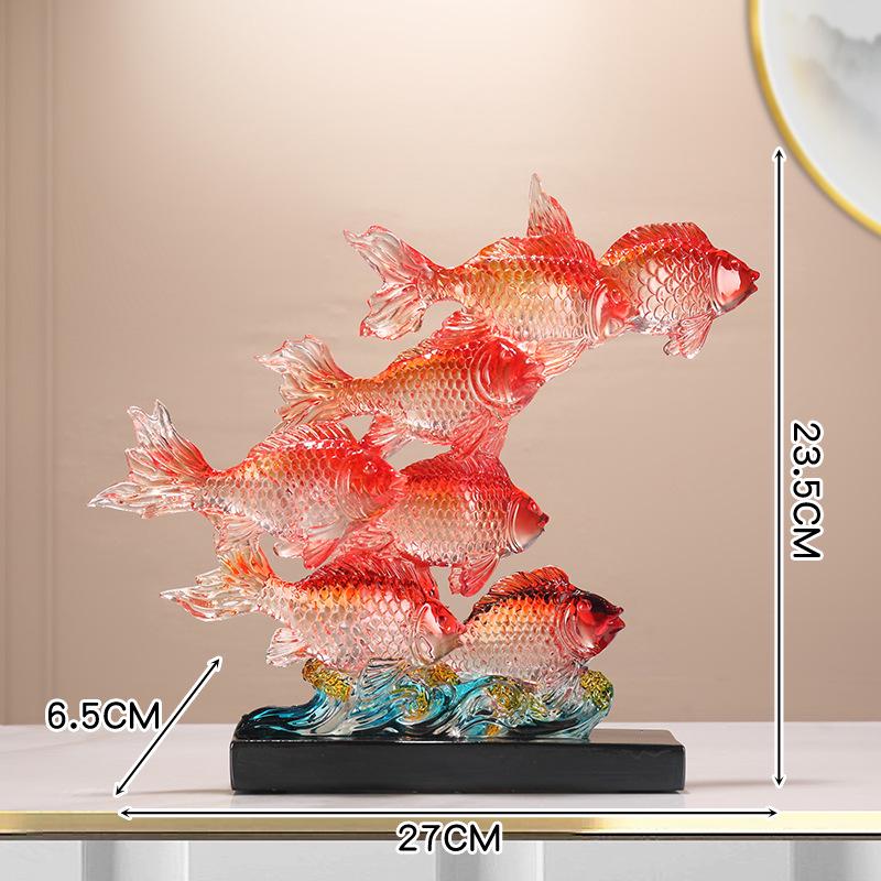Luck Fish Ornament: Living Room, Wine & TV Cabinet, Entryway Decor, Gift Idea for Office and Housewarming
Luck Fish Ornament: Living Room, Wine & TV Cabinet, Entryway Decor, Gift Idea for Office and Housewarming