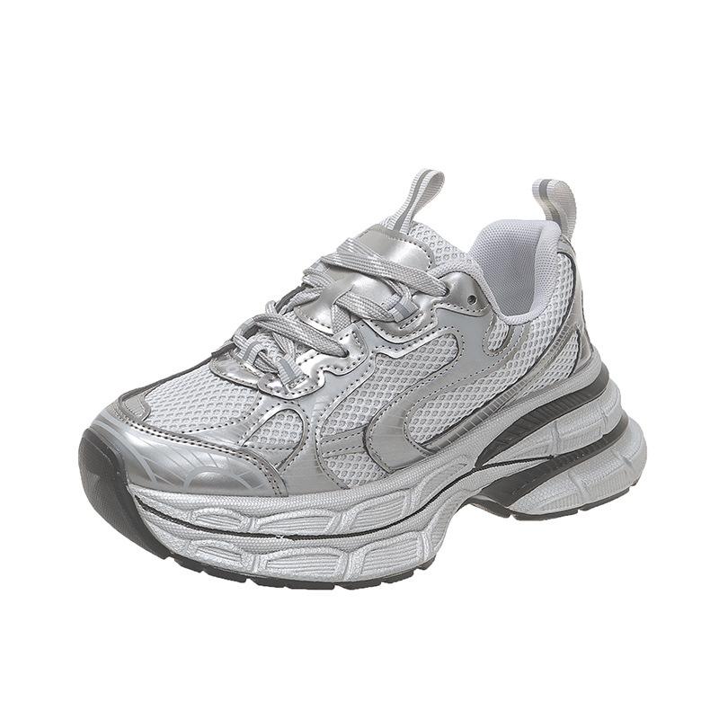 Жіночі кросівки на платформі, осінь 2025, нова сітчаста дихаюча та зручна спортивно-повсякденна мода, універсальне взуття, що збільшує зріст, тренд 40 срібний
Жіночі кросівки на платформі, осінь 2025, нова сітчаста дихаюча та зручна спортивно-повсякденна мода, універсальне взуття, що збільшує зріст, тренд 40 срібний