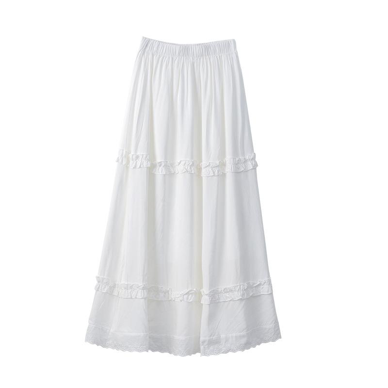 White Wood Ear Cake Skirt for Women In Summer New Lace Skirt High Waist Slim A-line Long Skirt S білий
White Wood Ear Cake Skirt for Women In Summer New Lace Skirt High Waist Slim A-line Long Skirt S білий