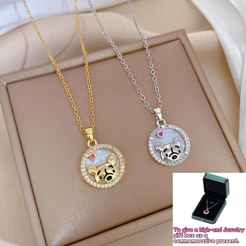 Drip board bear knot light luxury temperament gorgeous full diamond necklace female versatile collarbone chain
Drip board bear knot light luxury temperament gorgeous full diamond necklace female versatile collarbone chain