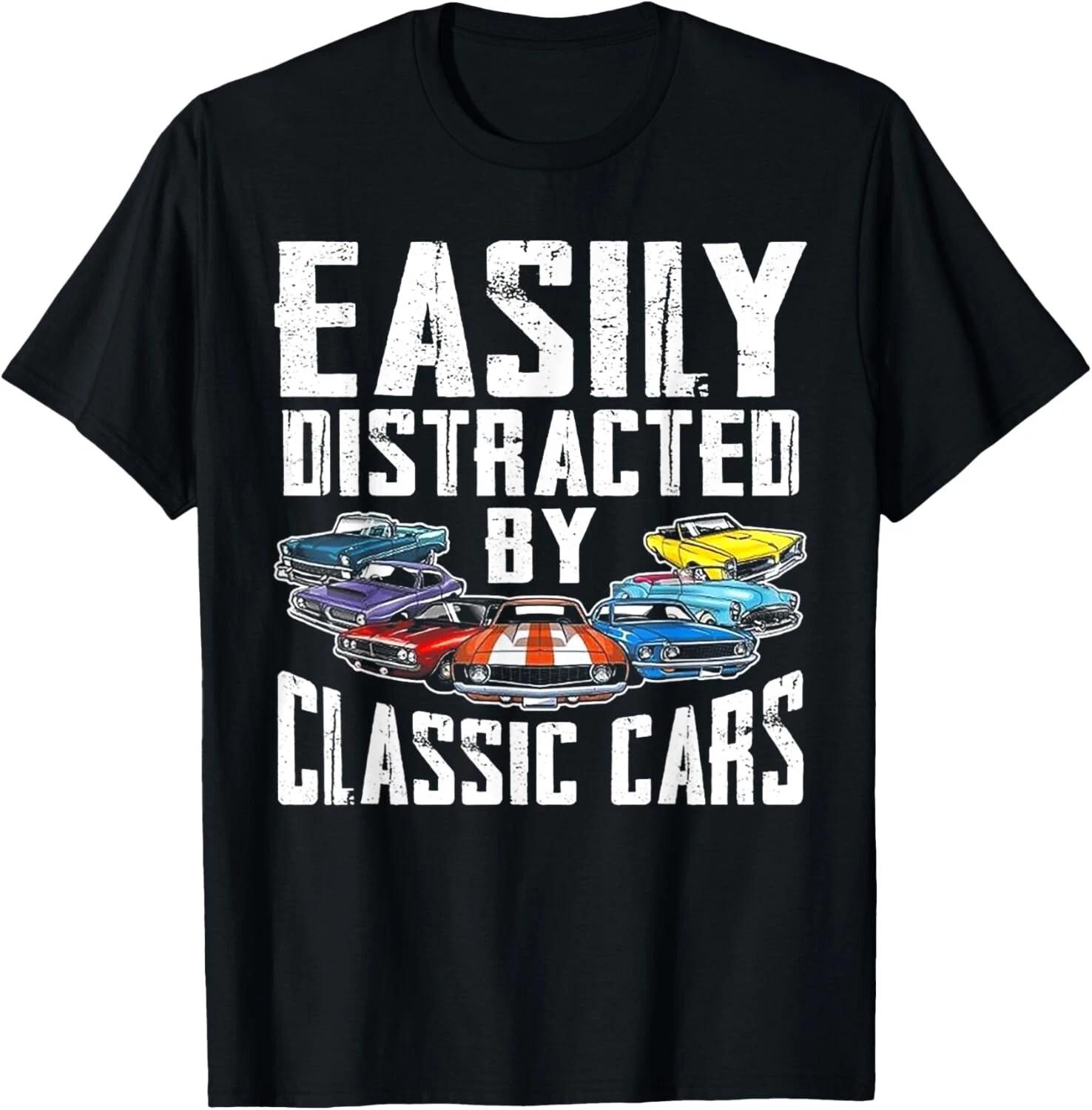 Easily Distracted By Classic Cars Tee Gift Unisex T-Shirt S
Easily Distracted By Classic Cars Tee Gift Unisex T-Shirt S