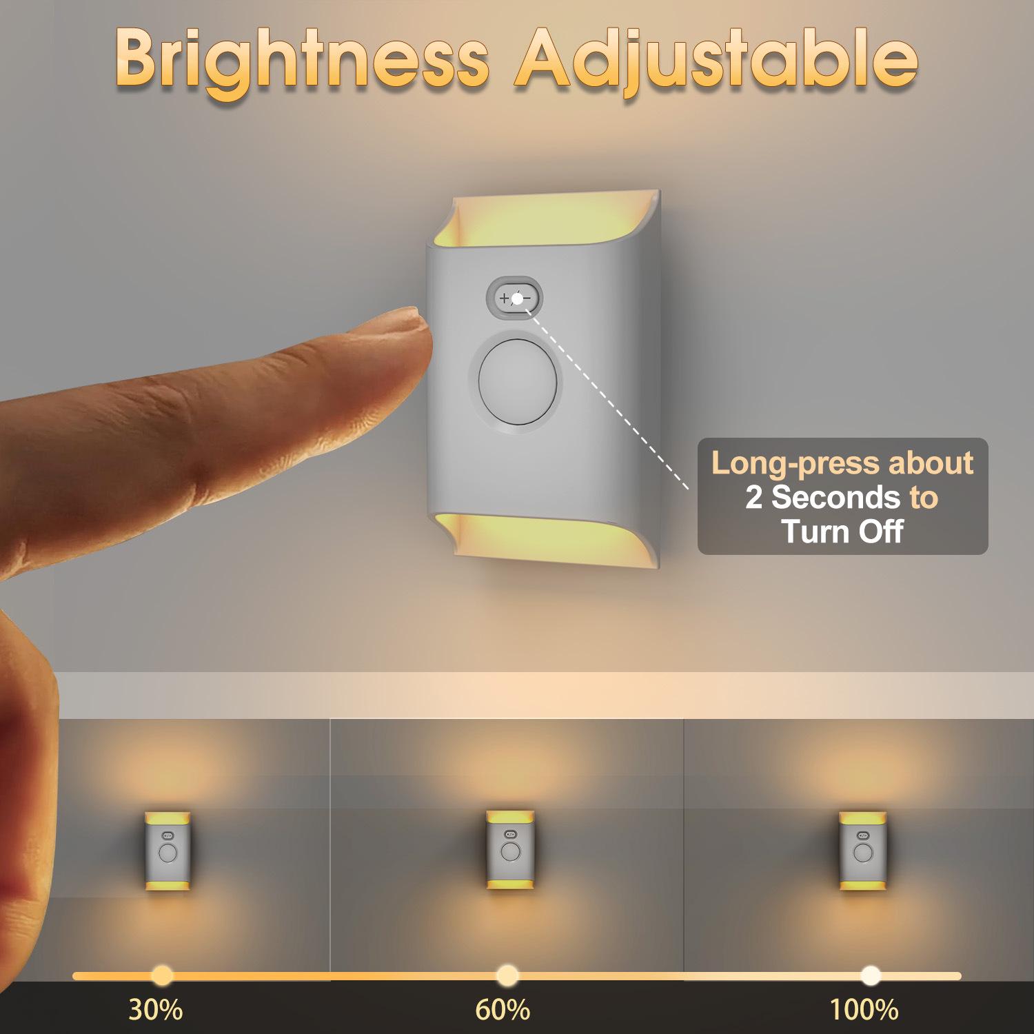 Smart Motion-Sensing Night Light: Auto On/Off with Presence Detection for Bedroom or Bedside. 0.7
Smart Motion-Sensing Night Light: Auto On/Off with Presence Detection for Bedroom or Bedside. 0.7