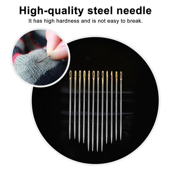 Hand Sewing Needles Large Eye Steel Needles with Storage Case Easy Threading Needles Gift for Elderly Sewing Lovers
Hand Sewing Needles Large Eye Steel Needles with Storage Case Easy Threading Needles Gift for Elderly Sewing Lovers