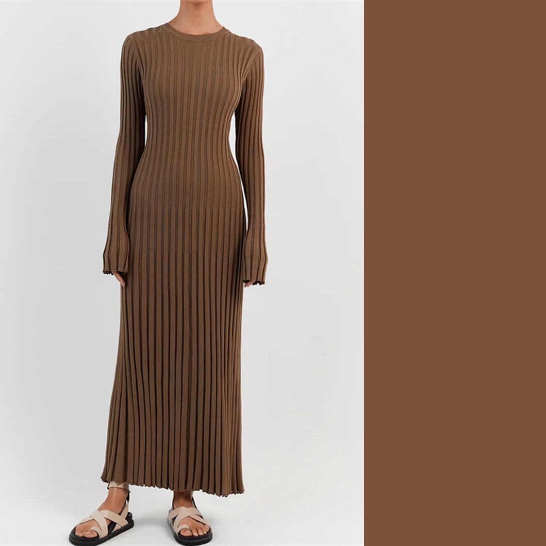 Женское вязаное платье макси на шнуровке, осеннее модное лоскутное платье с высокой талией и длинными рукавами, свободное однотонное платье, бандажное трикотажное платье S коричневый
Женское вязаное платье макси на шнуровке, осеннее модное лоскутное платье с высокой талией и длинными рукавами, свободное однотонное платье, бандажное трикотажное платье S коричневый