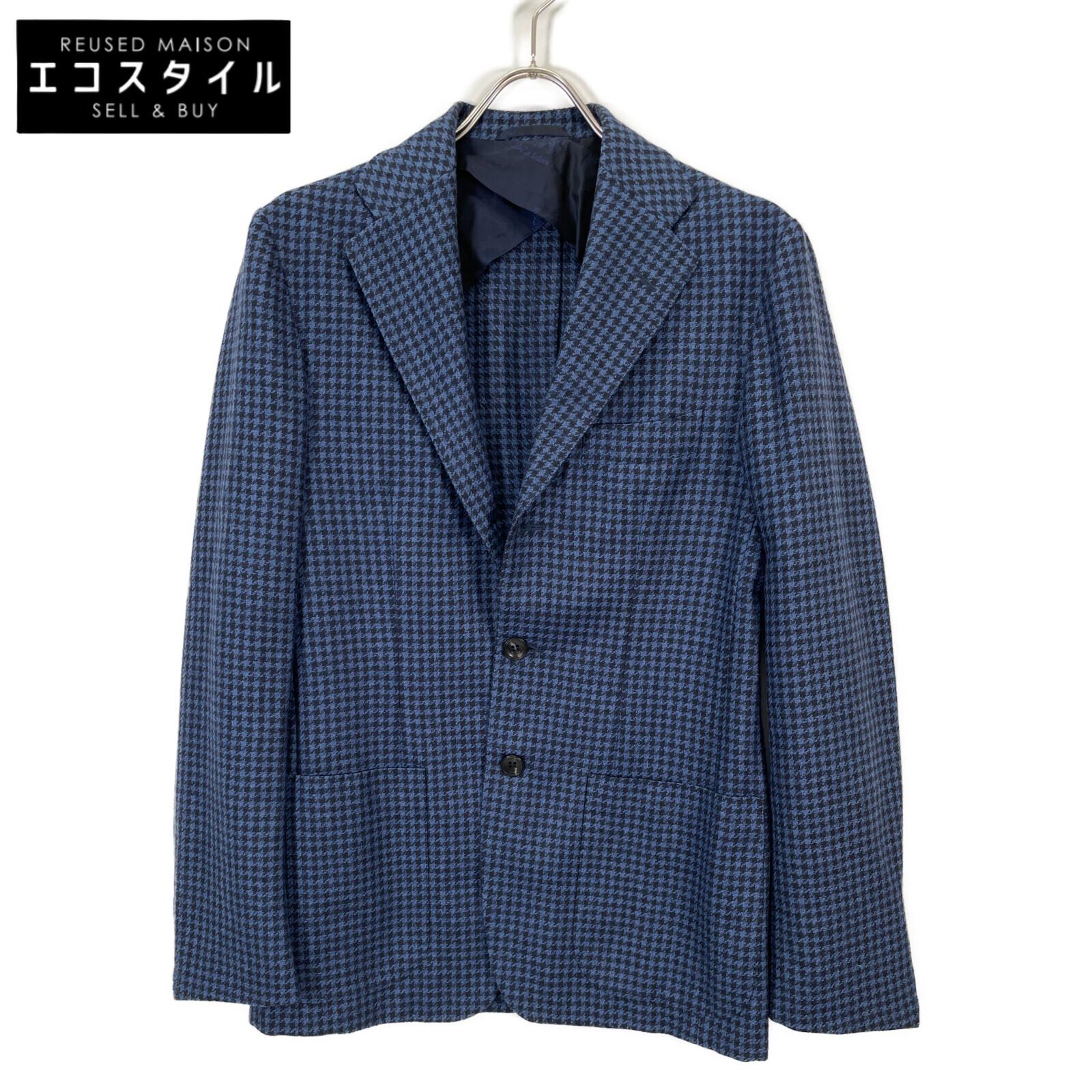 ABLA Blue houndstooth checked wool jacket Jacket 44 blueUsed
ABLA Blue houndstooth checked wool jacket Jacket 44 blueUsed