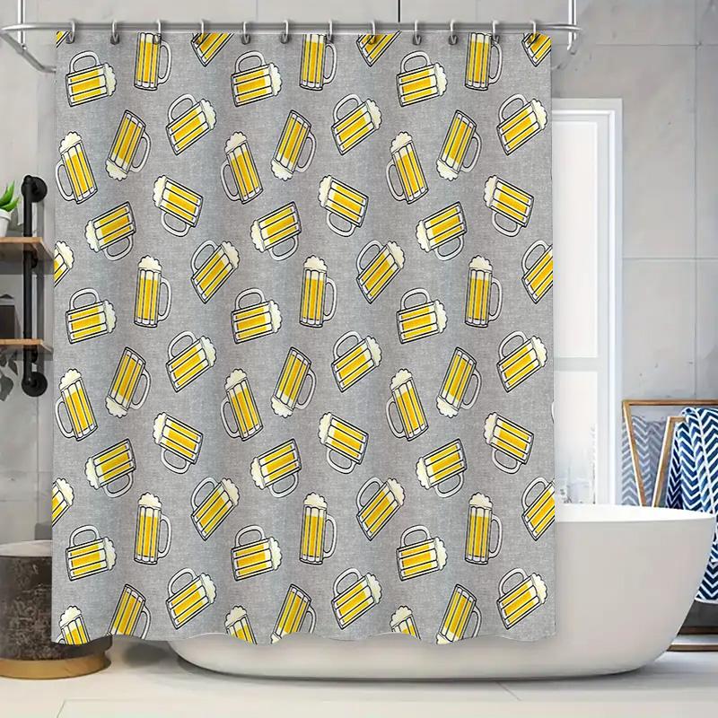 Beer Pattern Shower Curtain Funny Pint Glass Oktoberfest Pub Decor Bathroom Fabric Waterproof Home Decor W60H190(CM)-1 Pcs
Beer Pattern Shower Curtain Funny Pint Glass Oktoberfest Pub Decor Bathroom Fabric Waterproof Home Decor W60H190(CM)-1 Pcs