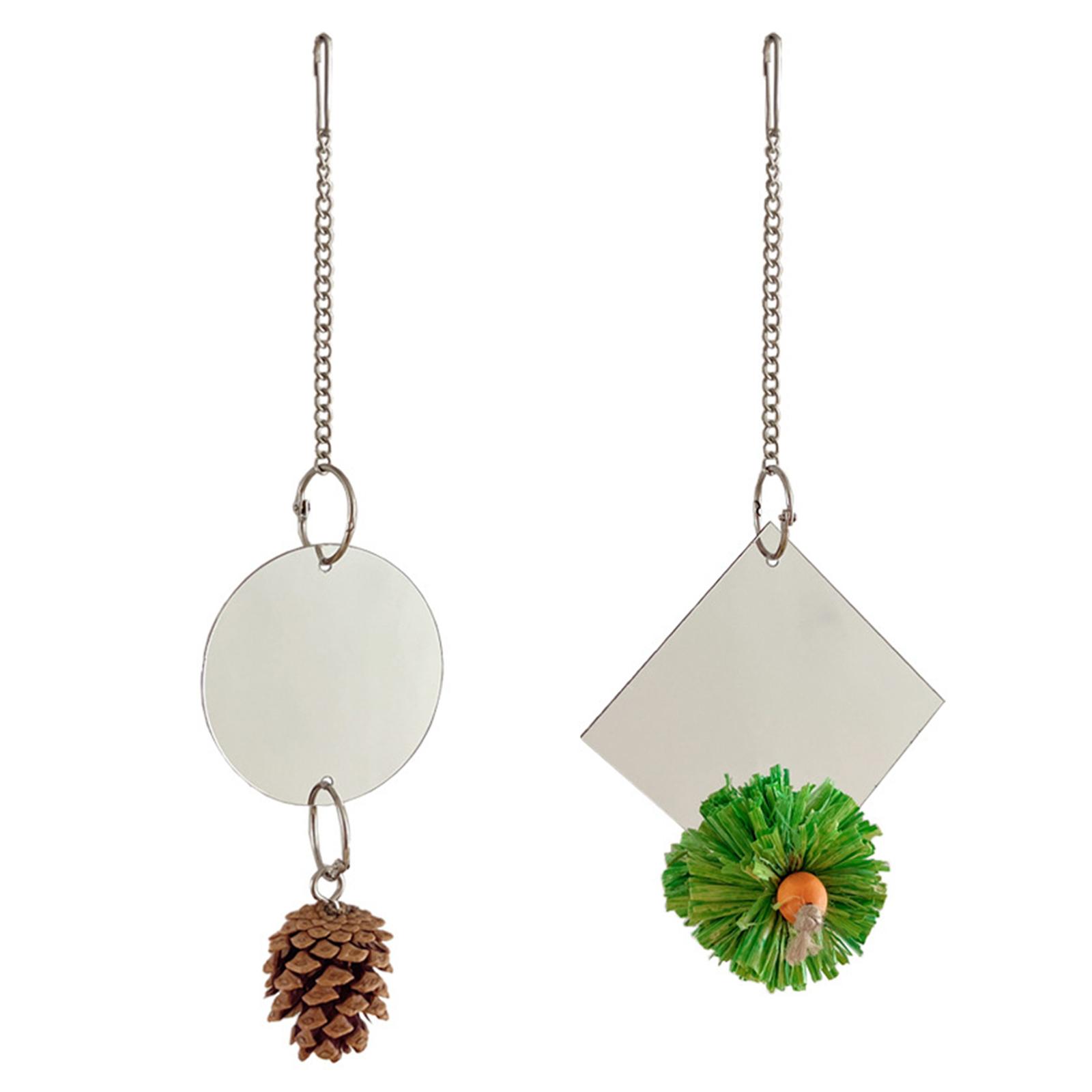 Bird Cage Accessory Hanging Mirror Toy Double Sided Parrot Entertainment Chew Toy for Engaging Pet Playtime Experience
Bird Cage Accessory Hanging Mirror Toy Double Sided Parrot Entertainment Chew Toy for Engaging Pet Playtime Experience