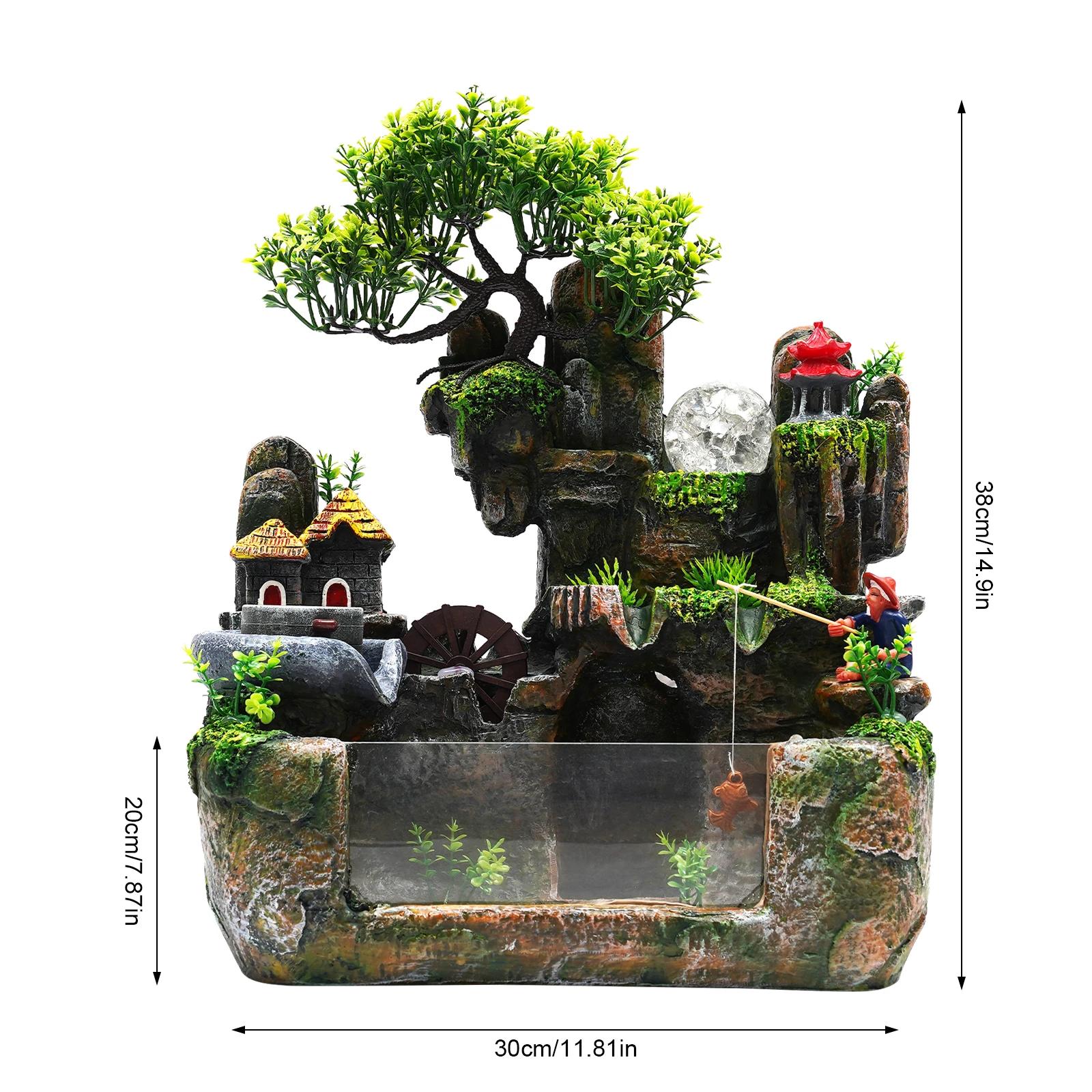 Настольный водный фонтан-рокарий, настольный китайский фэншуй, комнатный водопад со светодиодной подсветкой, распылитель для украшения офиса зелёный
Настольный водный фонтан-рокарий, настольный китайский фэншуй, комнатный водопад со светодиодной подсветкой, распылитель для украшения офиса зелёный