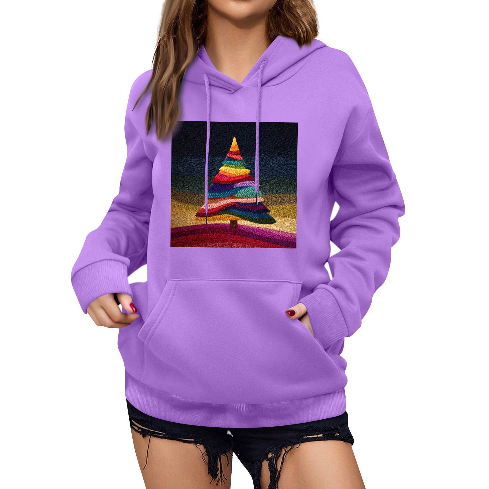 Женская зимняя рождественская толстовка с капюшоном, флисовая, с длинным рукавом S фиолетовый
Женская зимняя рождественская толстовка с капюшоном, флисовая, с длинным рукавом S фиолетовый