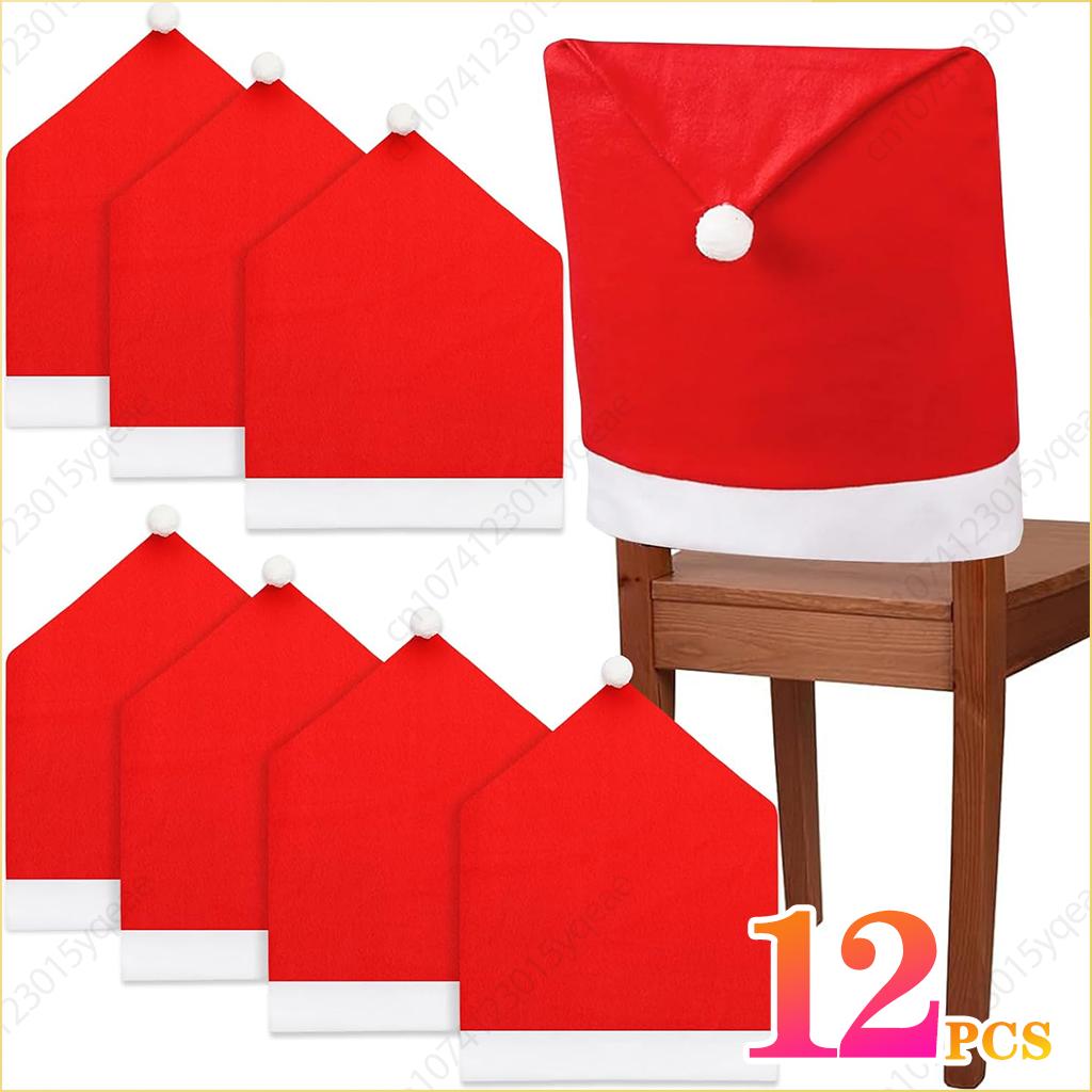 12PCS Santa Hat Chair Cover Christmas Table Decoration Santa Hat Home Decoration Christmas Gifts
12PCS Santa Hat Chair Cover Christmas Table Decoration Santa Hat Home Decoration Christmas Gifts