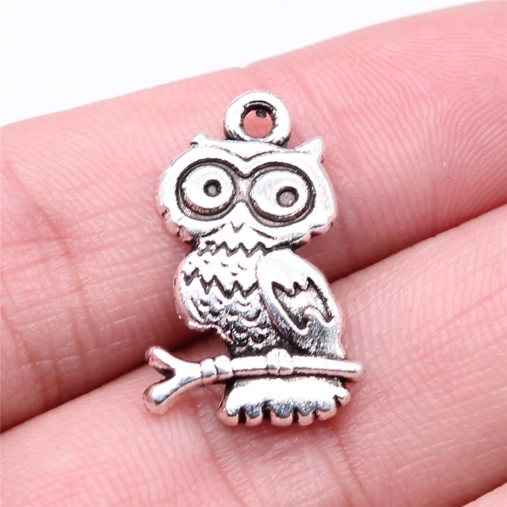 10pcs Charms Owl Antique Silver Color Cute Owl Pendant Charms Small Owl Charms For Jewelry Making
10pcs Charms Owl Antique Silver Color Cute Owl Pendant Charms Small Owl Charms For Jewelry Making