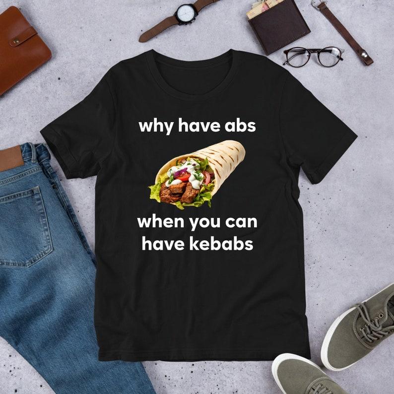 230 Gsm 100% Cotton Why Have Abs When You Can Have Kebabs Funny Meme Shirt Food Lover Gift Oddly Specific Unhinged Shirt Cursed Cringe XXS чорний
230 Gsm 100% Cotton Why Have Abs When You Can Have Kebabs Funny Meme Shirt Food Lover Gift Oddly Specific Unhinged Shirt Cursed Cringe XXS чорний